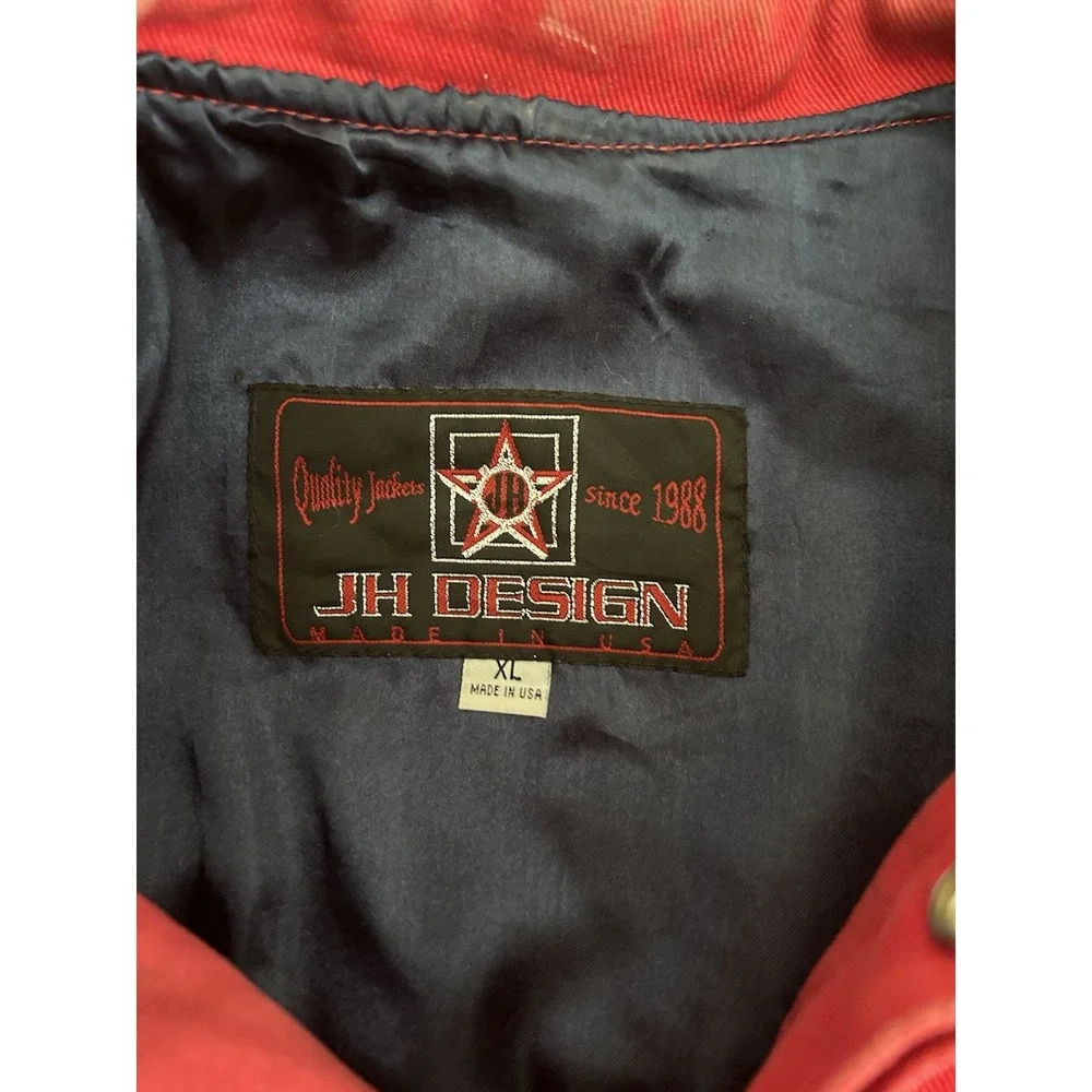 Authentic Nascar Jeff Gordon #24 Flame Dupont Jacket 'JH Design' Red  XL